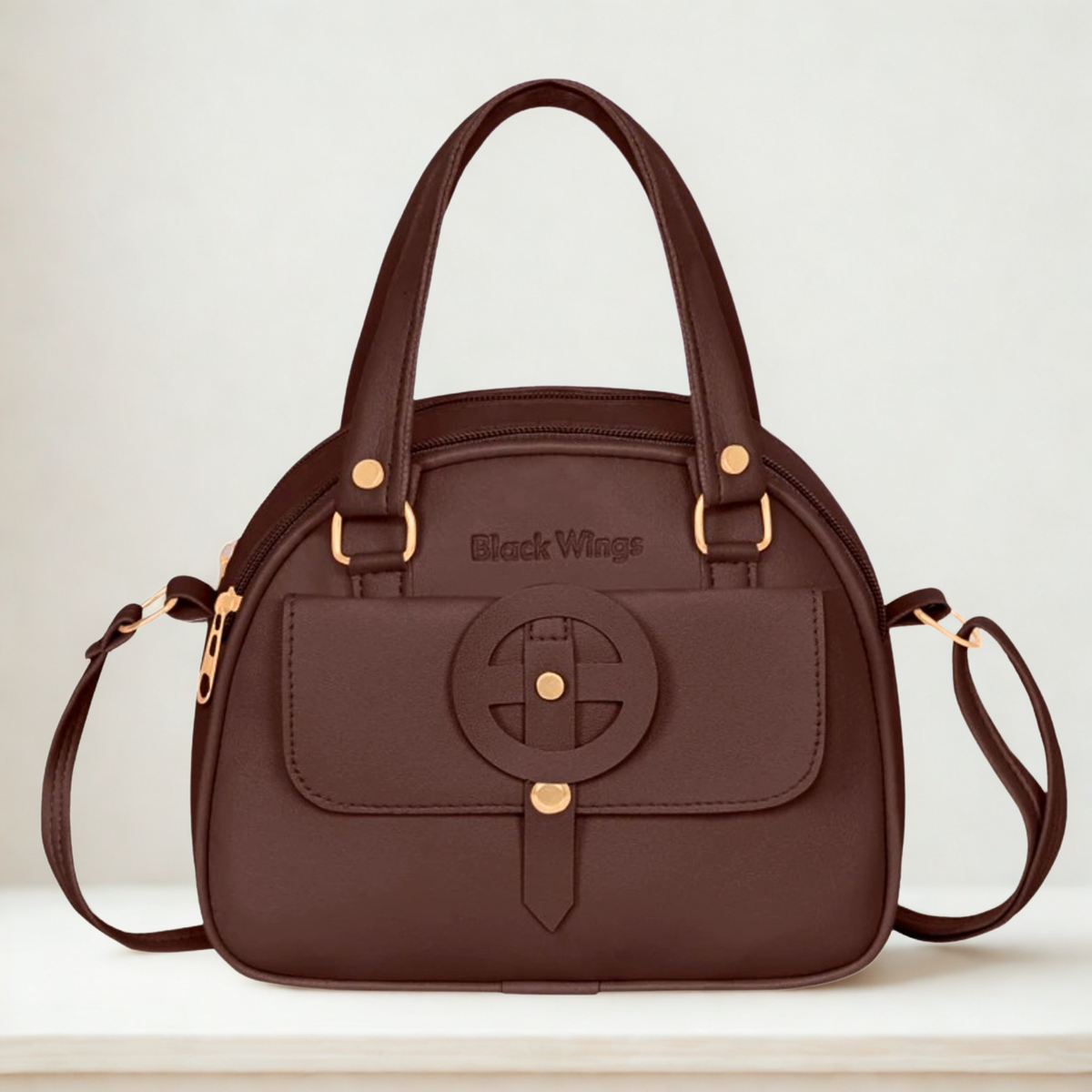 Chic Structured Top-Handle Designer Handbag for Women