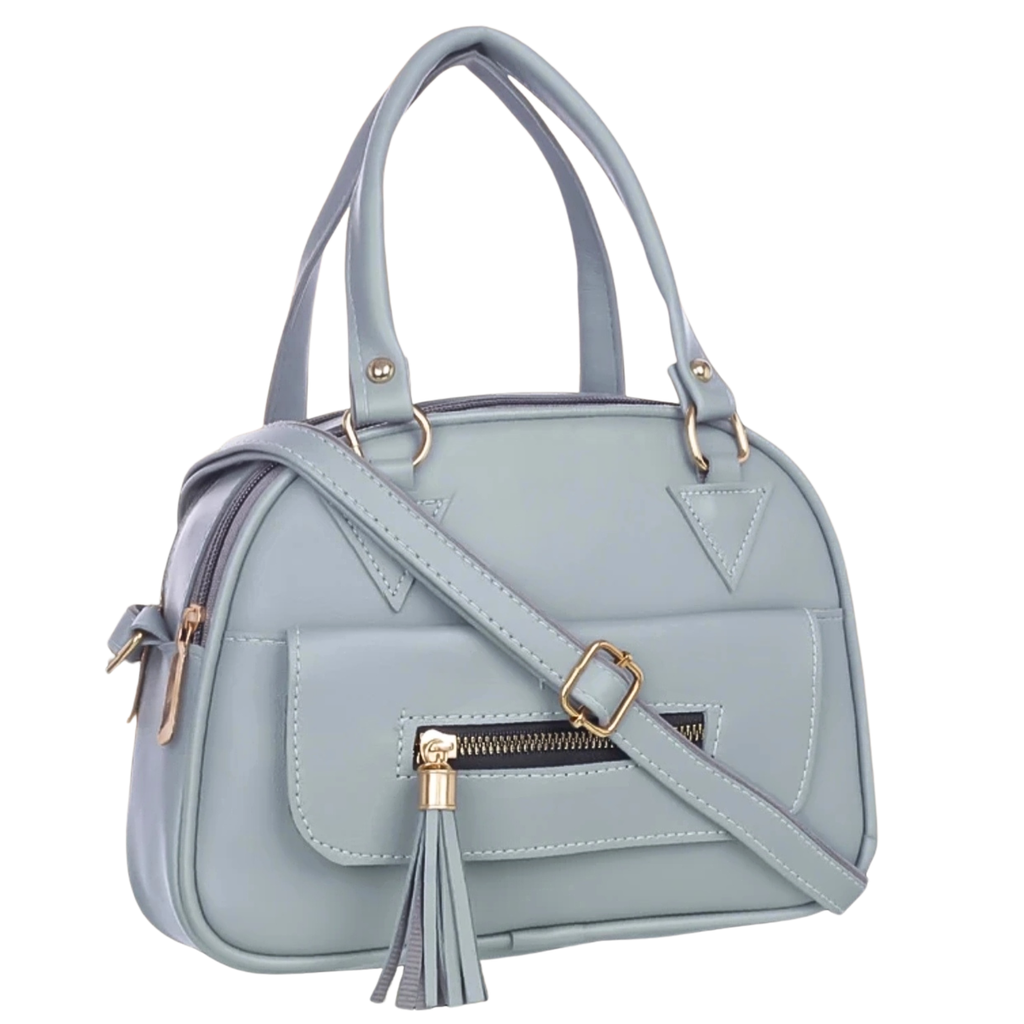 Grey women’s handbag with shoulder and sling strap – Bag In Love