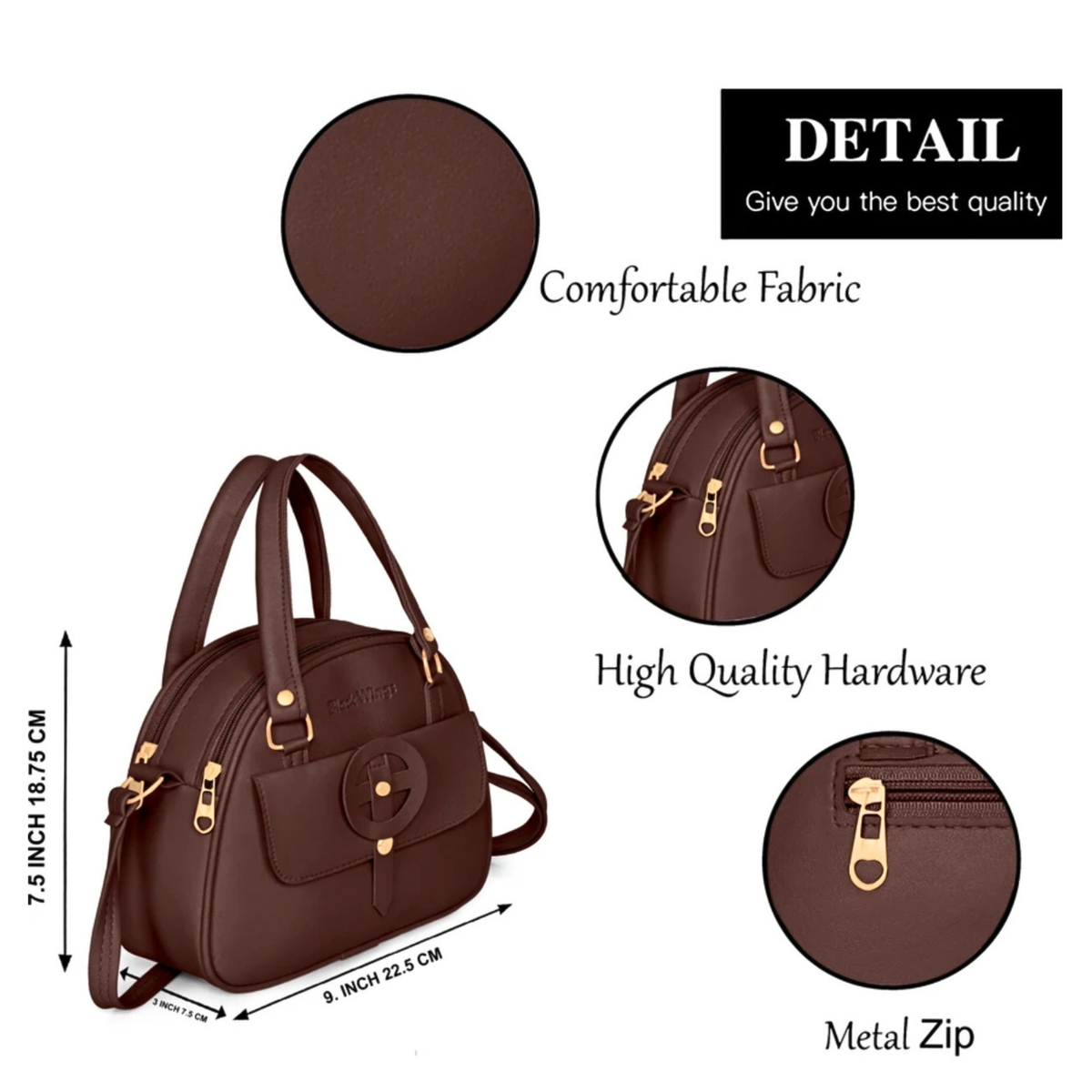 Chic Structured Top-Handle Designer Handbag for Women