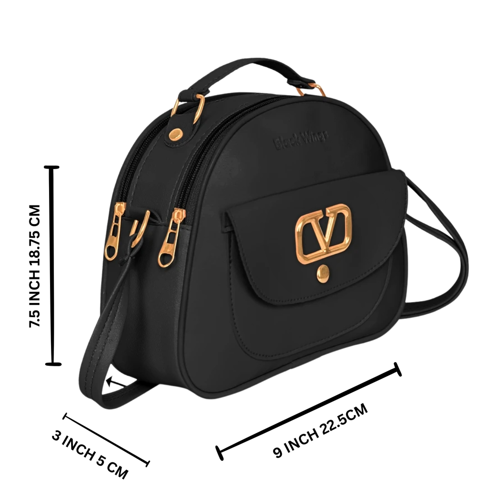 Elegance Semi-Circular Designer Sling Bag for Women