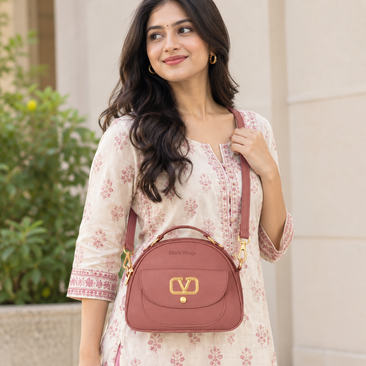Elegance Semi-Circular Designer Sling Bag for Women