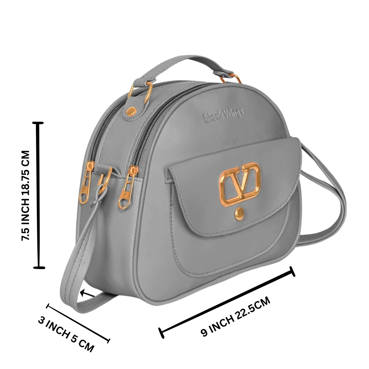 Elegance Semi-Circular Designer Sling Bag for Women