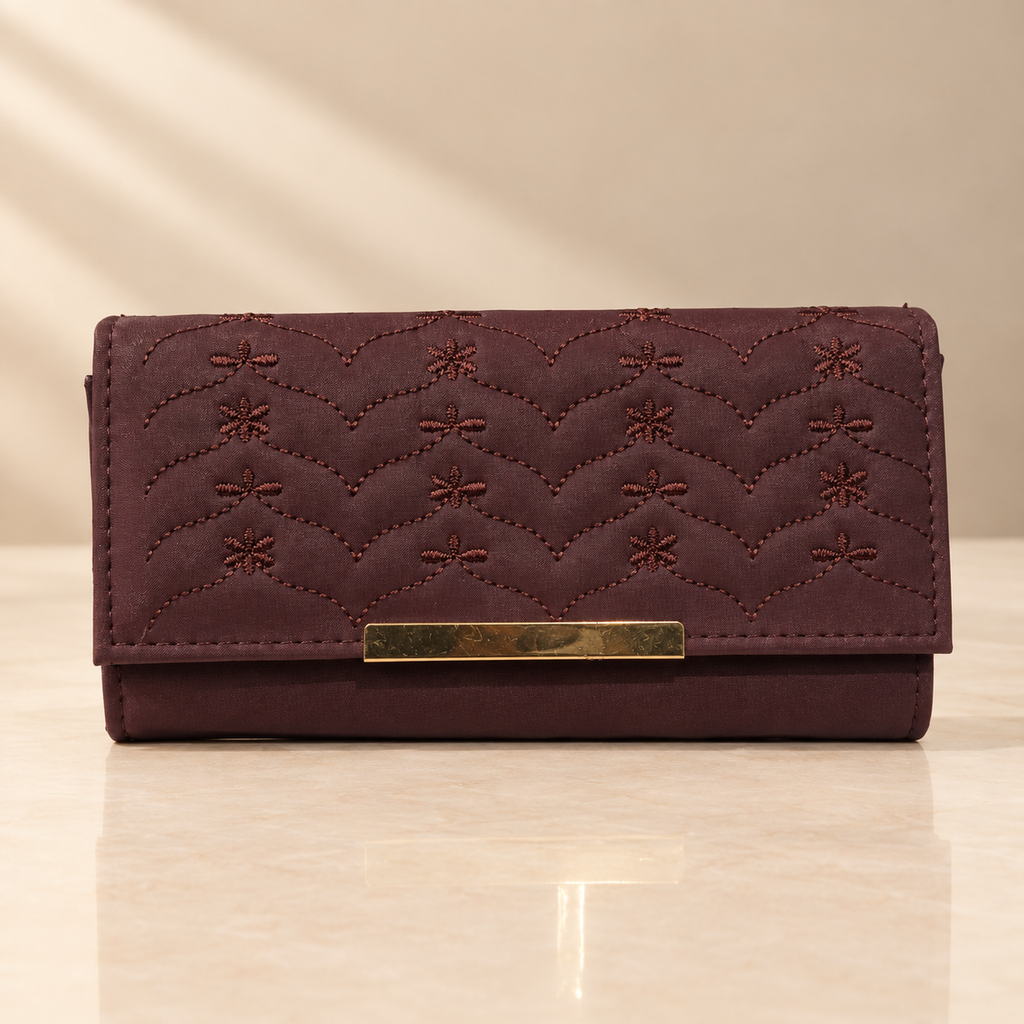 Bag In Love Elegant Embroidered Ten colour Clutch