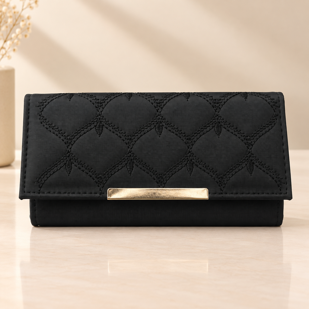 Bag In Love – Elegant Embroidered Women’s Long Wallet